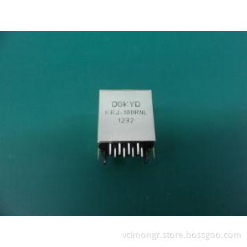 1 X 1 Port Right Angle DVR RJ45 Single Port without LED 180